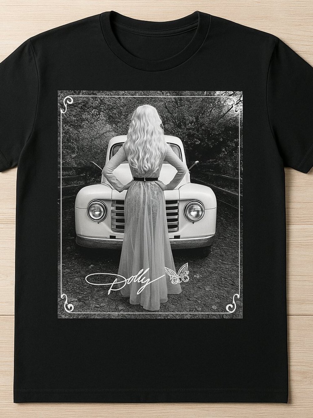 Dolly Vintage Truck Graphic T-Shirt – Retro Country Music Inspired Tee